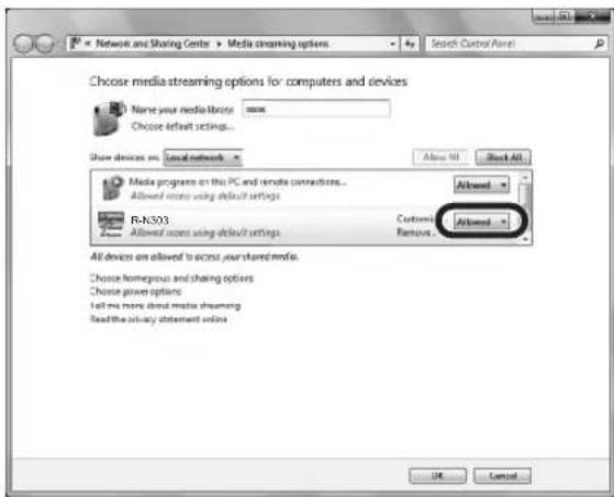YAMAHA RN303D - Si vous utilisez Windows Media Player 12 - 3