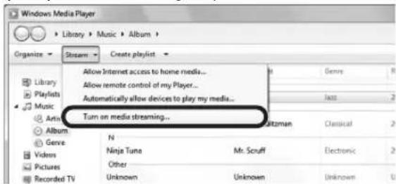 YAMAHA RN303D - Si vous utilisez Windows Media Player 12 - 1