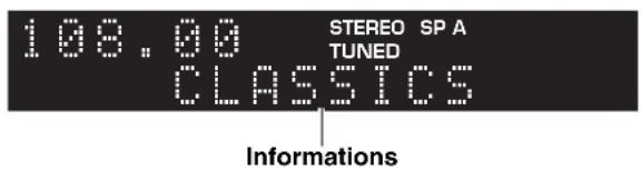 YAMAHA RN303D - Appuyez sur DISPLAY. - 2