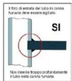 Wamsler Orpheus OFW - REALIZZAZIONE DELL'ALLACCIAMENTO ALLA CANNA FUMARIA - 2