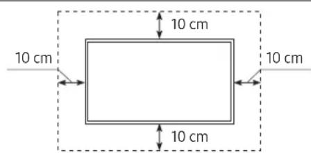 SAMSUNG QE75Q70RAT - Sorg for correkt ventilation til dit tv - 2