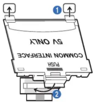 SAMSUNG QE75Q60RAT - Connexion de la « carte CI ou CI+ » via la fente de l'COMMON INTERFACE avec l'adaptateur de CARTE CI - 1