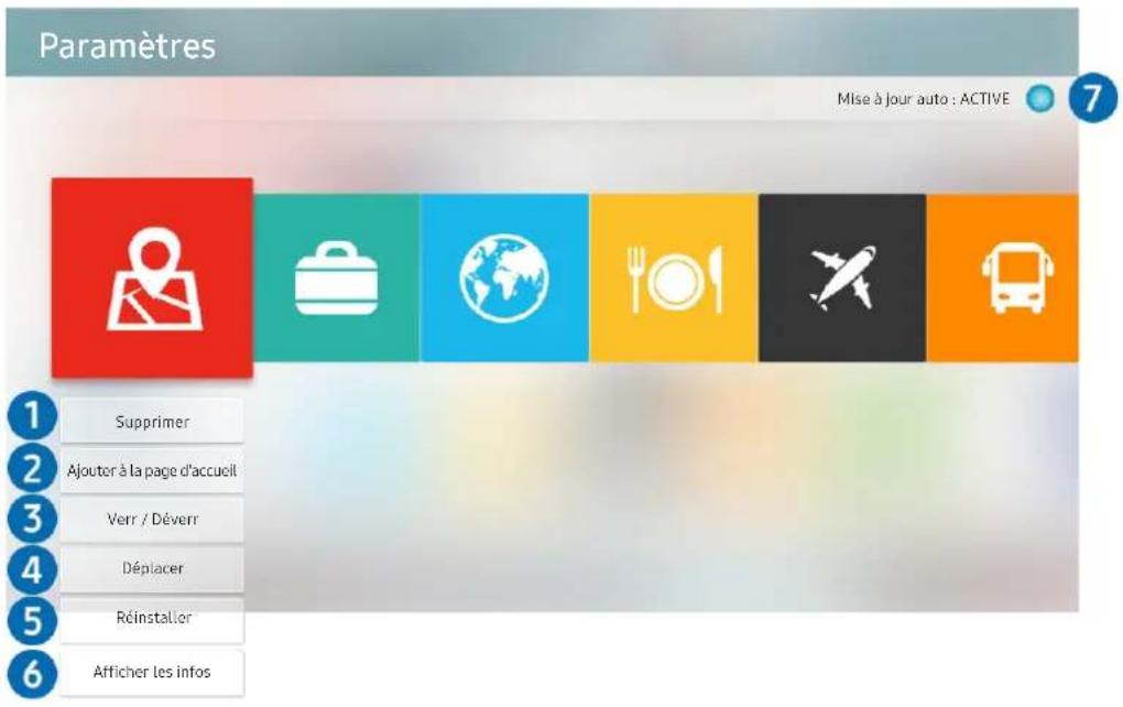 SAMSUNG QE75Q60RAT - Gestion des applications installées - 1