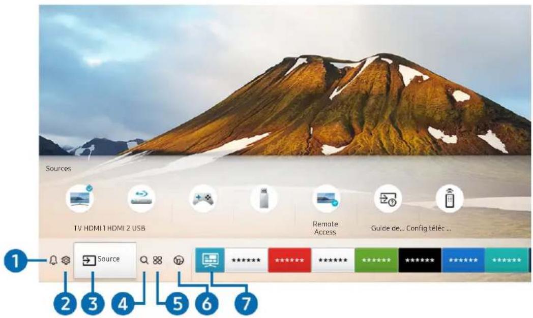 SAMSUNG QE75Q60RAT - L'utilisation du Smart Hub - 1