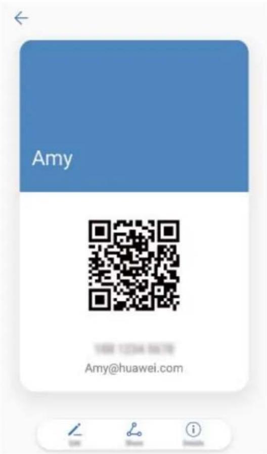 HUAWEI Mate RS Porsche design - Partage de contacts grâce aux cartes de visitelectroniques - 1