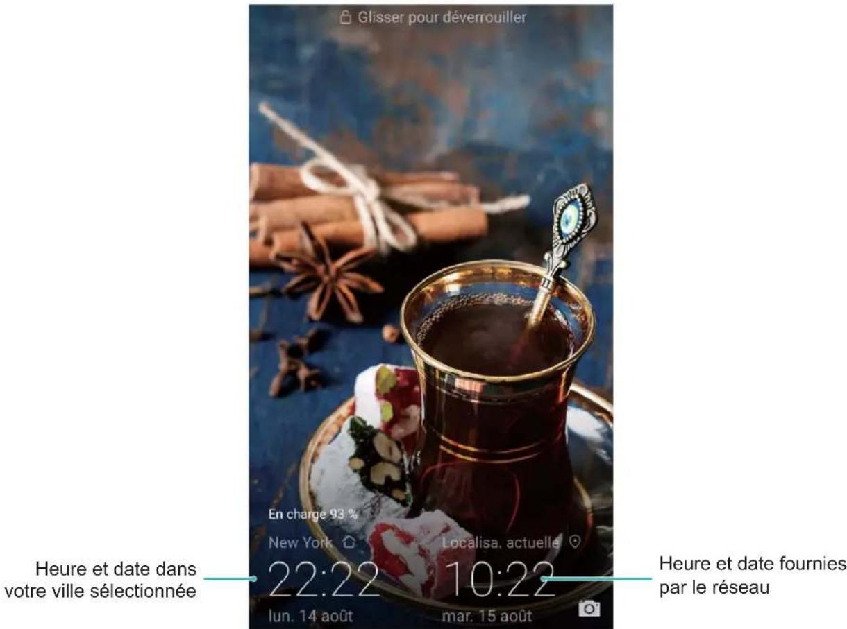HUAWEI Mate RS Porsche design - Définir l'heure et la date du système - 1