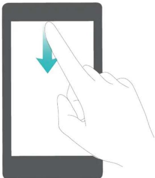 HUAWEI Mate RS Porsche design - Ouverture du panneau de notifications pour acceder aux informations importantes - 1