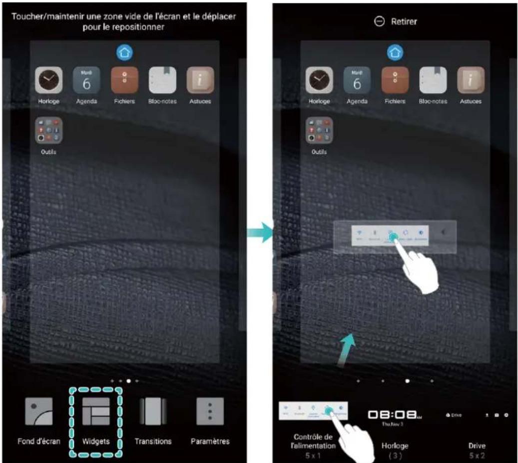 HUAWEI Mate RS Porsche design - Gestion des widgets de votre écran d'accueil - 1