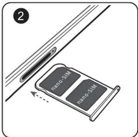 HUAWEI Mate RS Porsche design - Insertion des cartes - 3