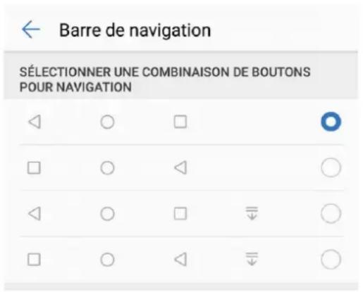 HUAWEI Mate RS Porsche design - Configurer la disposition de la barre de navigation - 1