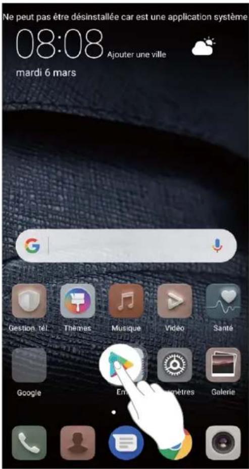 HUAWEI Mate RS Porsche design - Gestion des icones de I'ecran d'accueil - 1