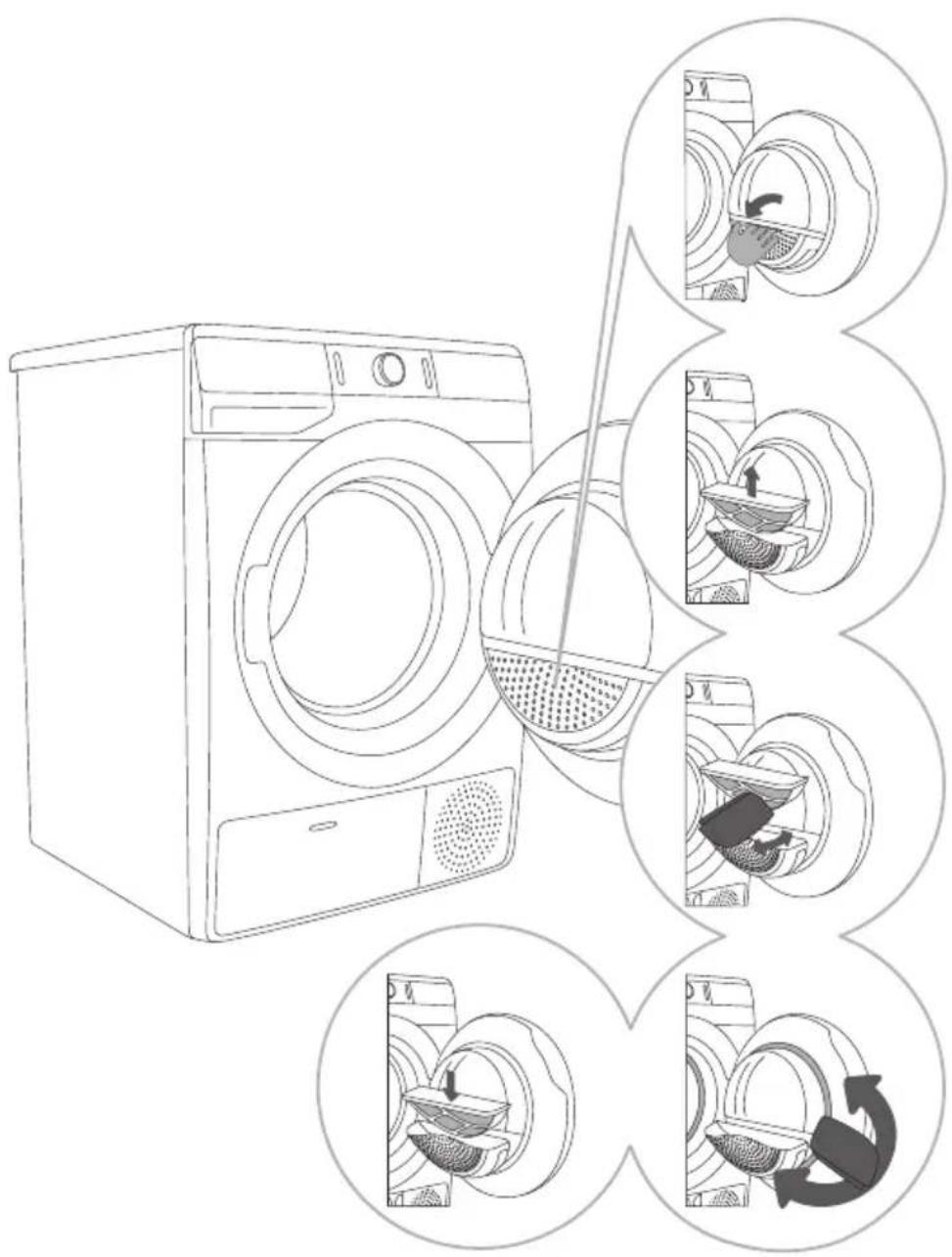 GORENJE DS92ILS - NETTOYAGE DU FILTRE DU HUBLOT - 1