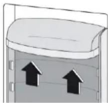 BRANDT BIL624ES - Positioning the door shelves - 1
