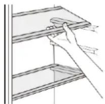 BRANDT BIL624ES - Étagères amovibles en option - 1
