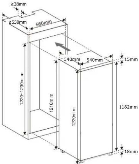 BRANDT BIL624ES - Install the appliance - 1