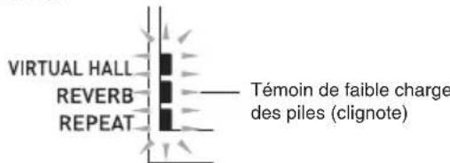 CASIO LK190 - ■Indication de piles faibles - 1