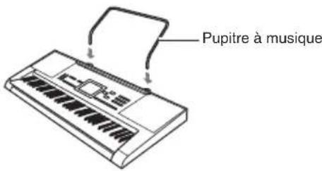 CASIO LK190 - Installation du pupitre à musique - 1