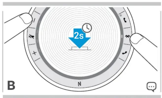 SENNHEISER SP 30+ - Passer du mode personnel à partager en Bluetooth® - 2