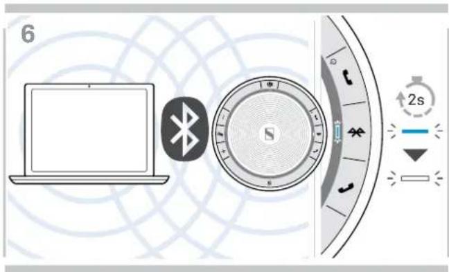 SENNHEISER SP 30+ - C : Appairer le Speakerphone et un appareil mobile via Bluetooth® - 12