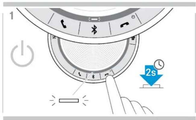 SENNHEISER SP 30+ - C : Appairer le Speakerphone et un appareil mobile via Bluetooth® - 7