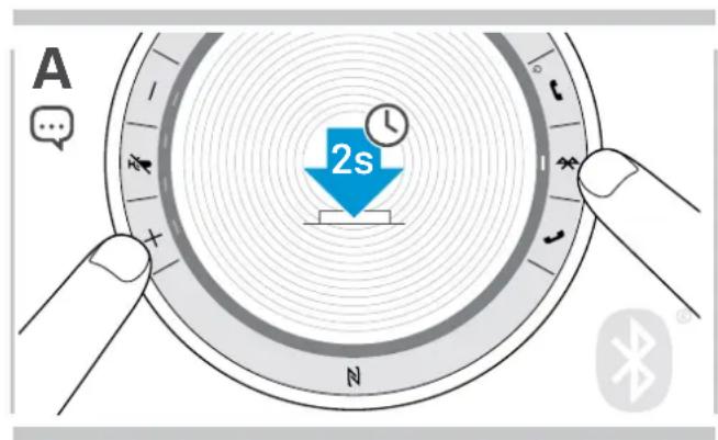 SENNHEISER SP 30+ - Passer du mode personnel à partager en Bluetooth® - 1