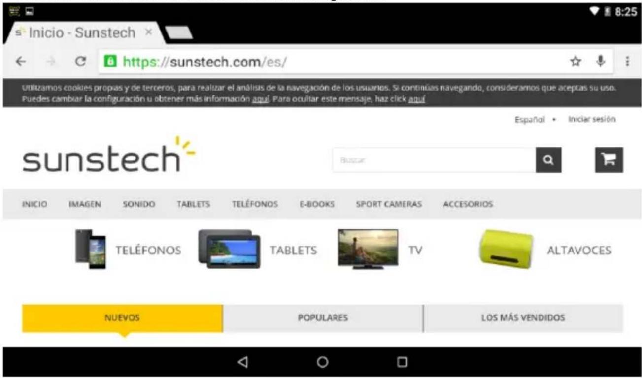 Sunstech TAB109QCBT - Navigationsurleweb - 1