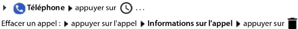 GIGASET GS280 - Supprimer des appels dans le journal d'appels - 1