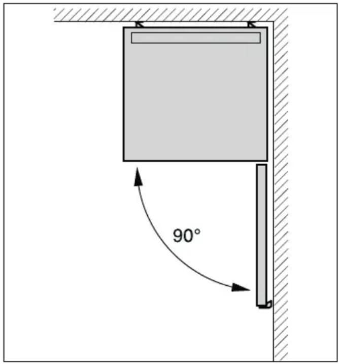 BOSCH Serie 4 GSV29VW31N - Distancia respectfully a la pared - 1