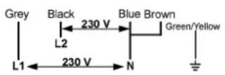 NOVA 17262 - Branchement de la table 1724-2 - 1726-2 - 1763-2: - 3