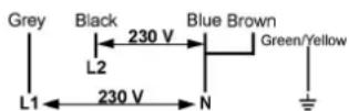 NOVA 17262 - CONNECTION OF THE HOB FOR 1724-2 - 1726-2 - 1763-2: - 3