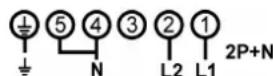 NOVA 17262 - CONNECTION OF THE HOB FOR 1724-2 - 1726-2 - 1763-2: - 2