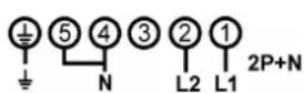 NOVA 17262 - AANSLUITING VAN DE KOOKPLAAT VOOR 1724-2 - 1726-2 - 1763-2: - 2