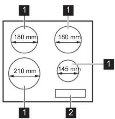 ZANUSSI ZIB6460CB - DESCRIPTION DE LA TABLE DE CUISSON - 1