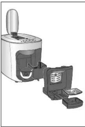 Tchibo Cafissimo mini - Nettoyer le bac à capsules, le ramasse-gouttes et le repose-tasse - 1