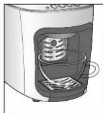 Tchibo Cafissimo mini - Utilisation en fonction de la taille des tasses et des verres - 2