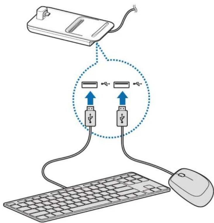 SAMSUNG EEM5100TBEGCA - Établir une connexion à l'aide d'un câble - 1