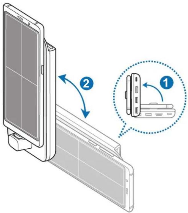 SAMSUNG EEM5100TBEGCA - Orientamento dello schermo del dispositivo mobile - 1