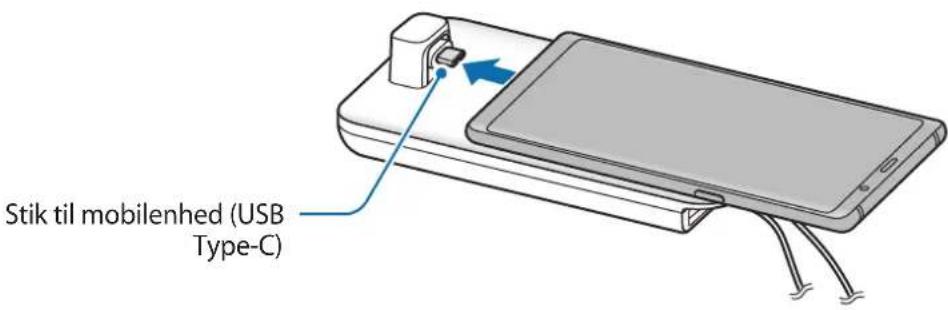 SAMSUNG EEM5100TBEGCA - Tilslutning af multimedie-docken og en mobilenhed - 4