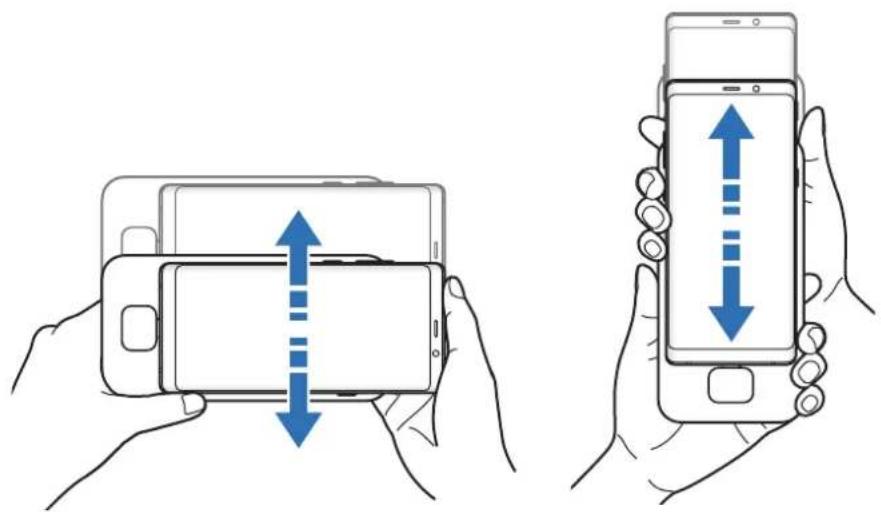 SAMSUNG EEM5100TBEGCA - 將多媒體底座與行動裝置同時上下輕移。 - 1