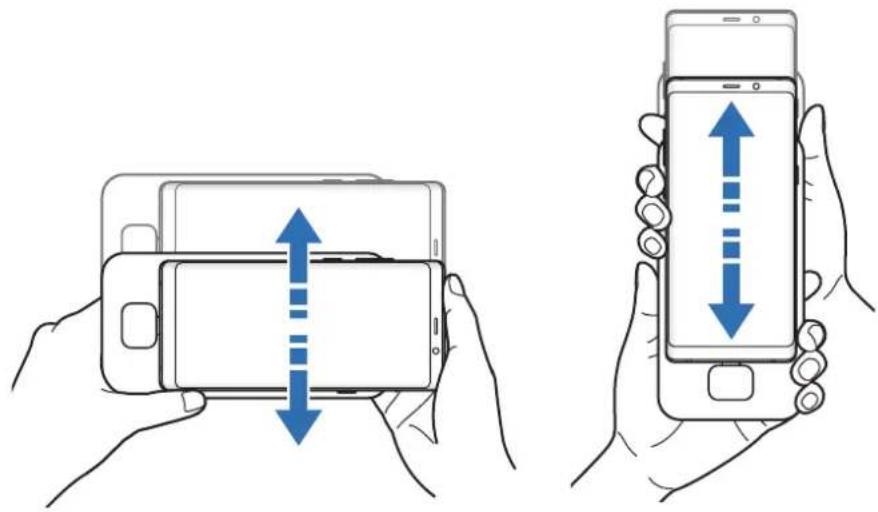 SAMSUNG EEM5100TBEGCA - Orientarea ecranului dispozitivului dvs. mobil - 2