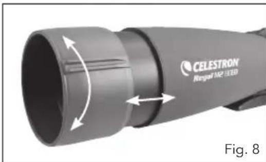 CELESTRON REGAL M2 65MM - LENS SHADE AND SIGHTING GUIDE - 3