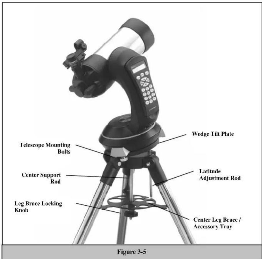 CELESTRON Nexstar 5SE - Attaching the NexStar to the Tripod - 1
