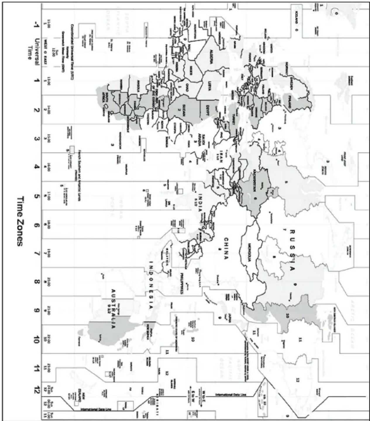 CELESTRON Nexstar 5SE - Mappe delle "TIME ZONES" (Italia: +01) - 2