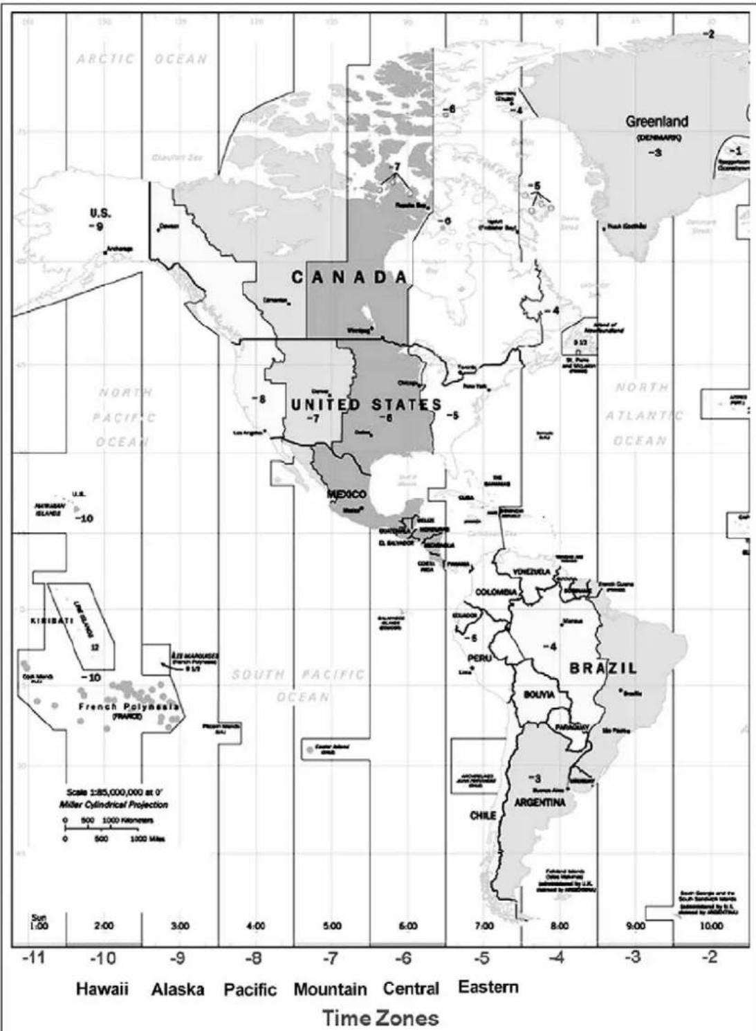 CELESTRON Nexstar 5SE - Mappe delle "TIME ZONES" (Italia: +01) - 1