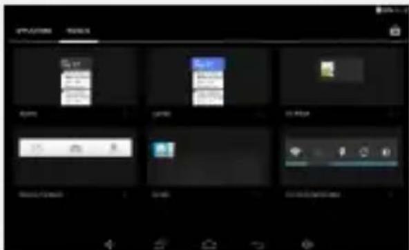 DANEW DSLIDE 815 - Pour installer les Widgets : - 1