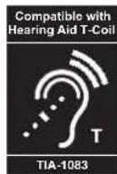 PANASONIC KXTGA470 - Compliance with TIA-1083 standard - 1
