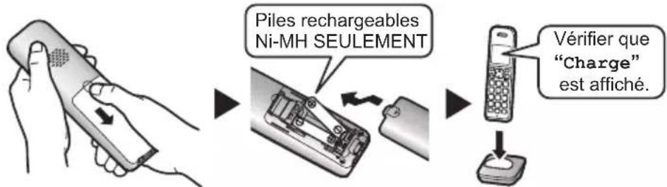PANASONIC KXTGA680 - Charger pendant environ 7 heures. - 1