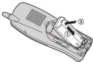 PANASONIC KXTG2432 - Mise en place de la batterie - 1