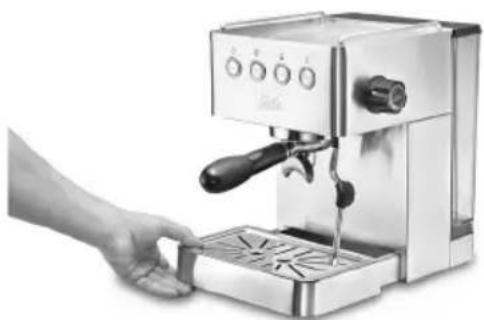 Solis Barista Gran Gusto 1014 - ■ REINIGUNG DER ABTROPFSCHALE MIT ABTROPFGITTER - 2