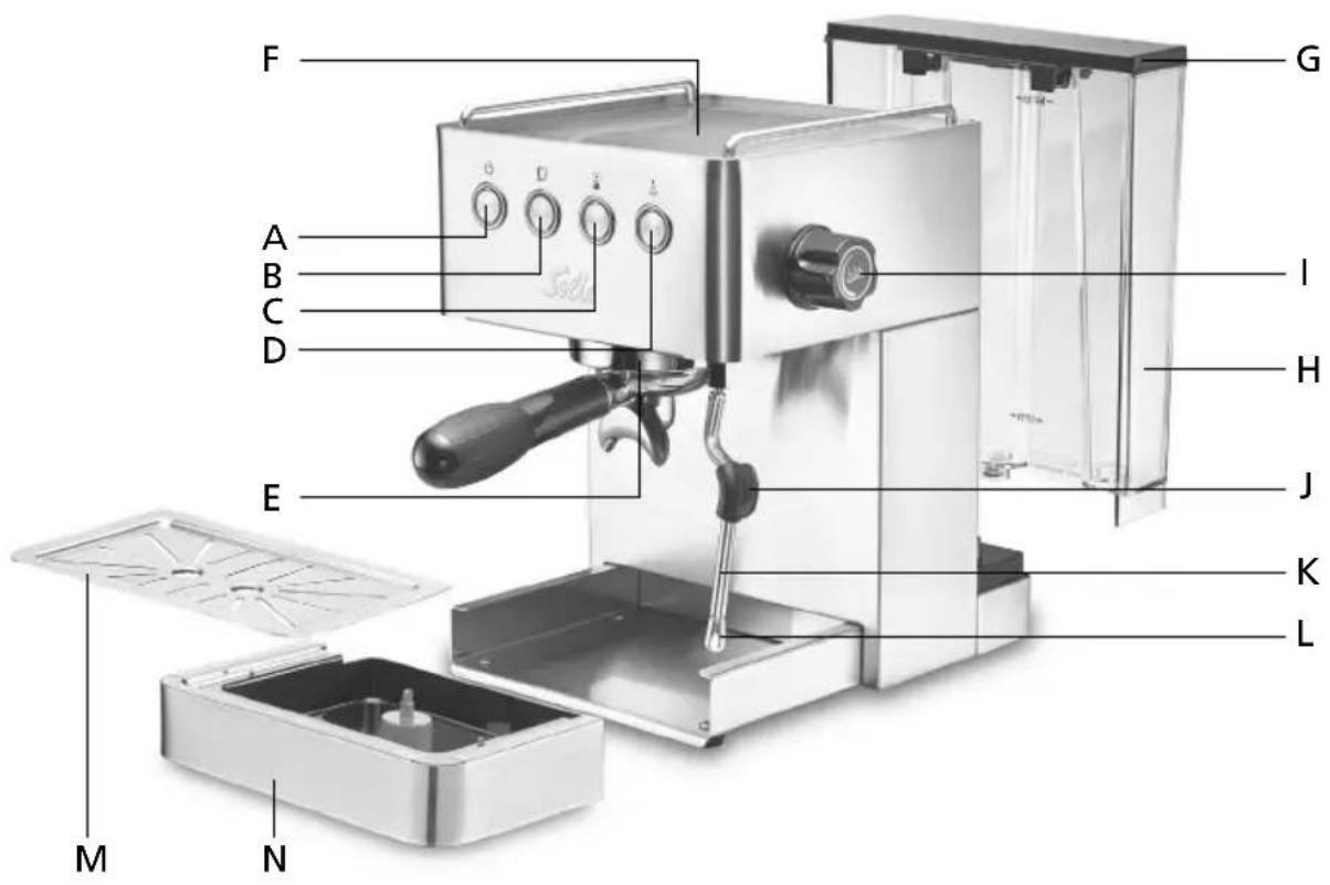 Solis Barista Gran Gusto 1014 - APPLIANCE DESCRIPTION - 1